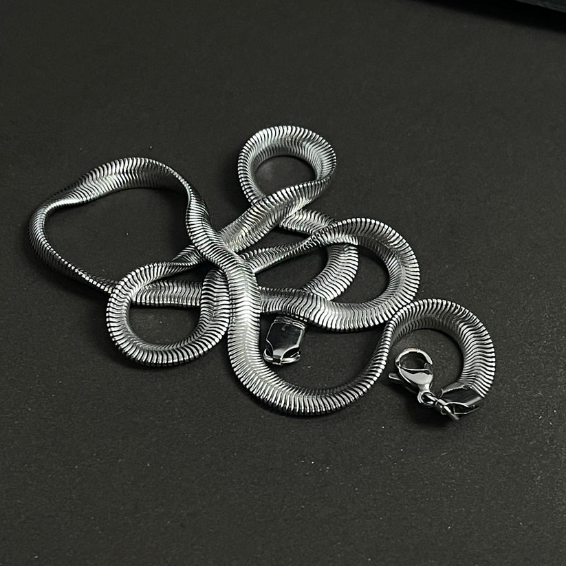 Silver Snake Neck Chain